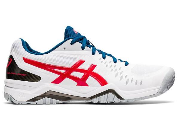 Asics Tennisschoenen Heren, GEL-CHALLENGER Wit/Rood - Asics Kopen | B8051796-JT